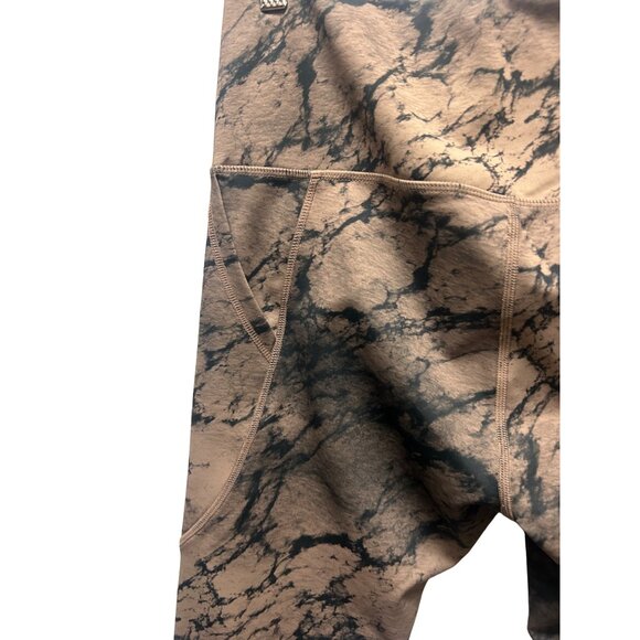 Move Theory Brown and Black Tie Dye Athletic Leggings - Picture 3 of 6